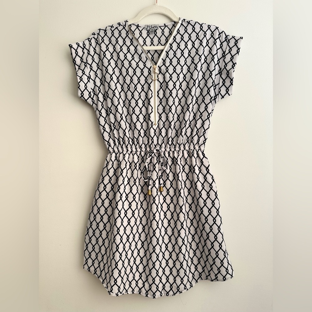 Black and White Patterned Dress